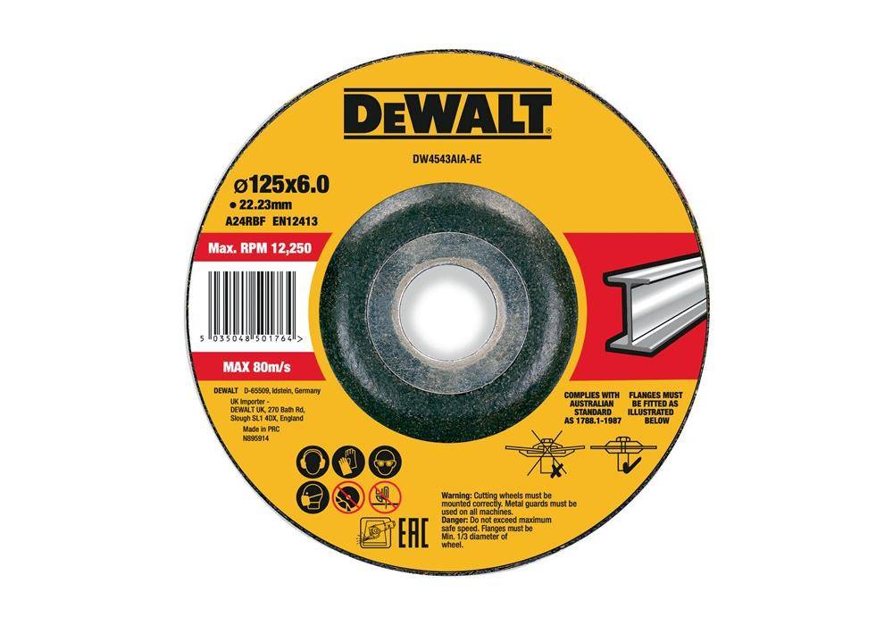 Schruppscheibe DWA4514SIA Abm.115x6x22,23mm Inox Typ 42 (gekröpft) DEWALT-0