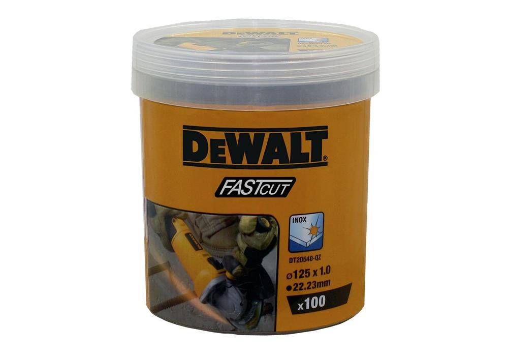 DEWALT DT20540-QZ, Schleifscheibe, Flache Mitte, Eisen, Metall, Edelstahl, DeWALT, 2,22 cm, 12,5 cm-1