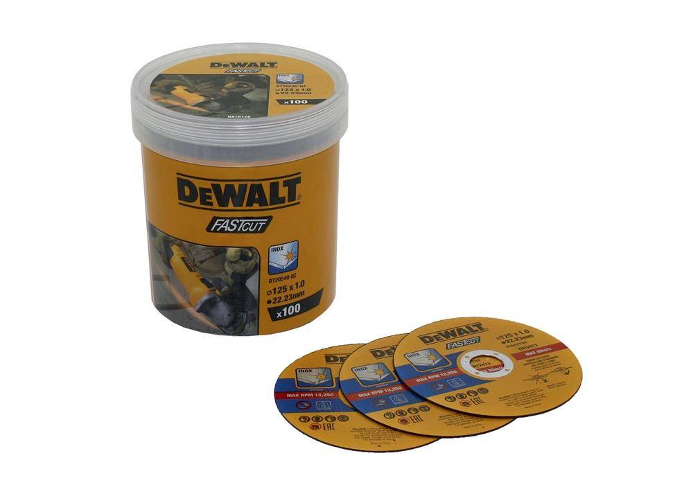 DEWALT DT20540-QZ, Schleifscheibe, Flache Mitte, Eisen, Metall, Edelstahl, DeWALT, 2,22 cm, 12,5 cm-2