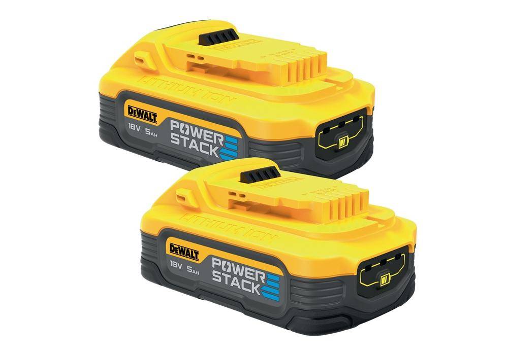 DeWalt Akku Set DCBP 518 H2 2x Powerstack Akku 18 V 5,0 Ah / 5000 mAh XR Li-Ion - mit Ladestandanzeige-0
