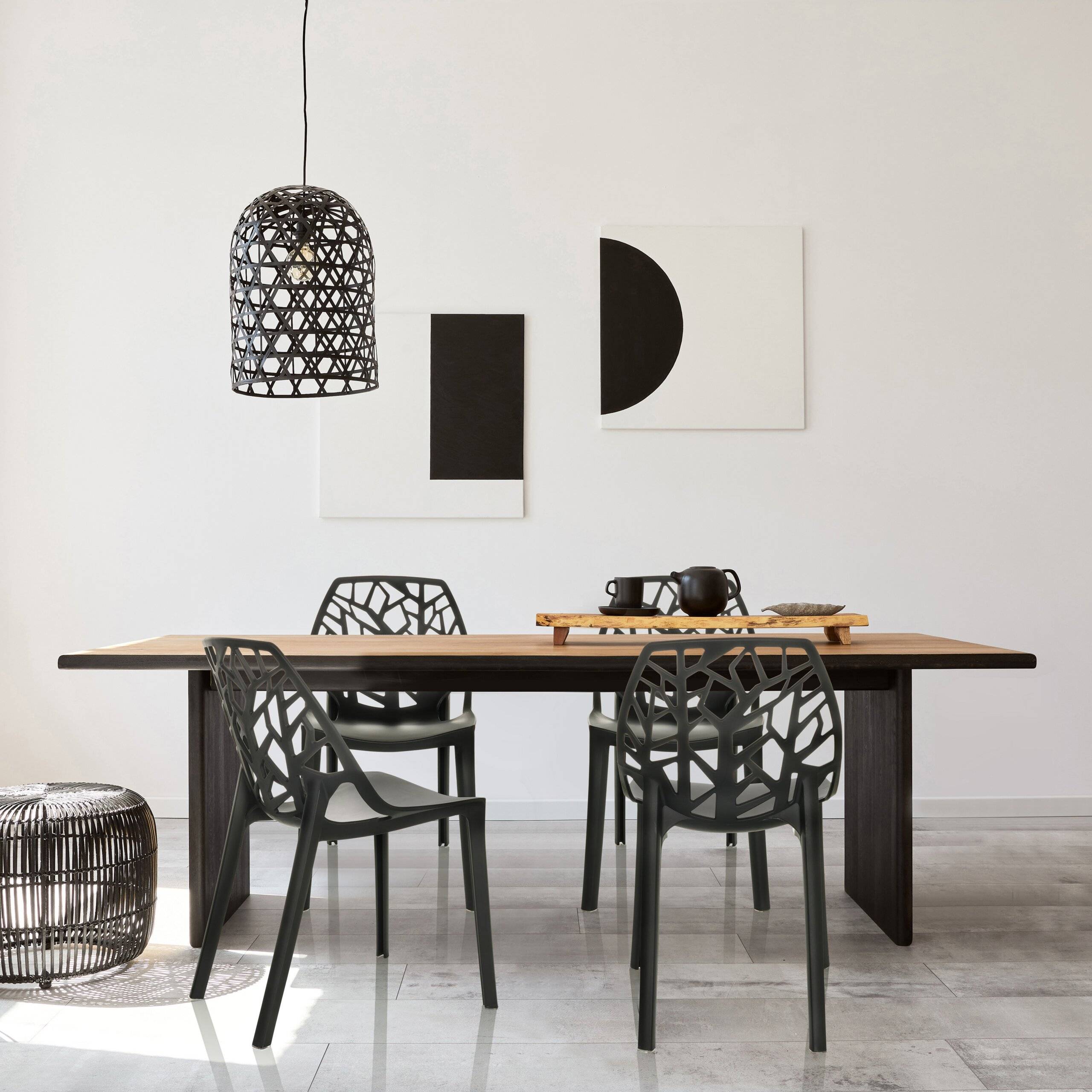 Besucherstuhl Schalenstuhl ARTIFO TRI Kunststoff schwarz hjh OFFICE-4