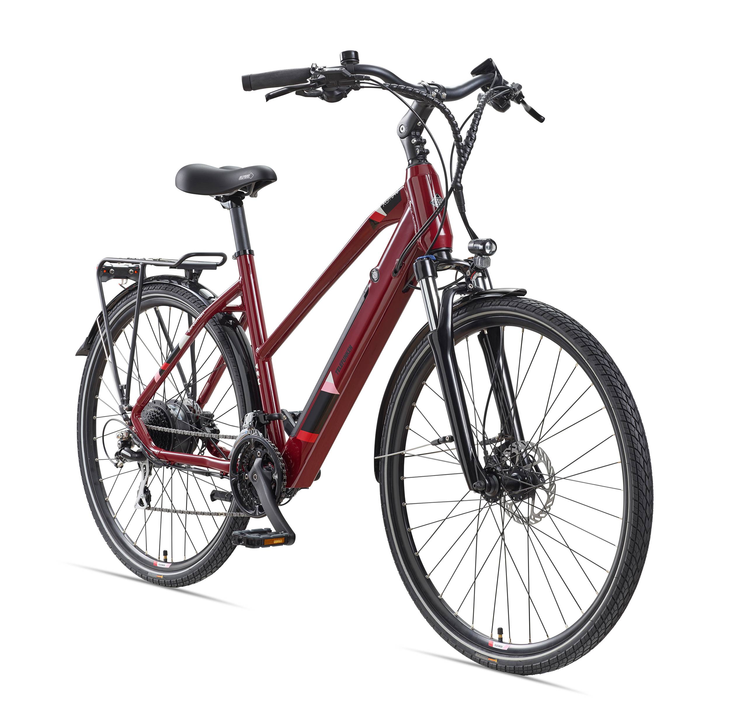 Telefunken Trekking E-Bike | Elektrofahrrad 28 Zoll | 24-Gang Kettenschaltung | Heckmotor 250W | 417,6Wh Akku | Pedelec-0