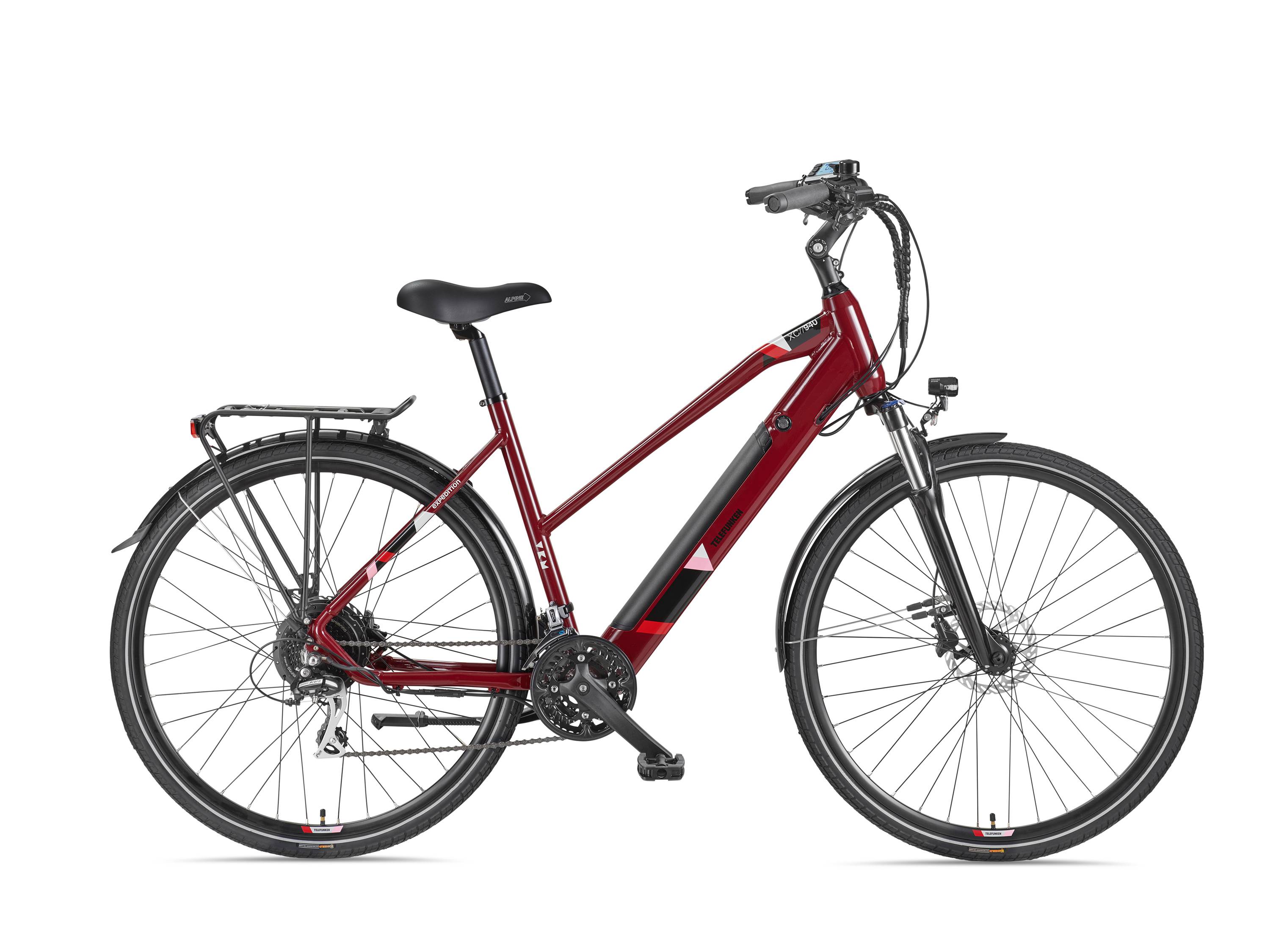 Telefunken Trekking E-Bike | Elektrofahrrad 28 Zoll | 24-Gang Kettenschaltung | Heckmotor 250W | 417,6Wh Akku | Pedelec-1