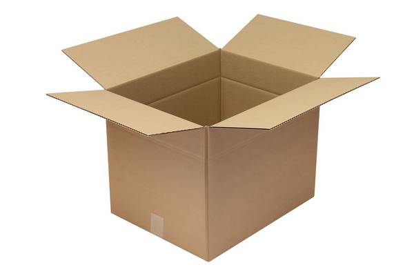 Wellpapp-Faltkarton 1-wellig, 500 x 400 x 400 mm, Qual. 1.30 C, braun