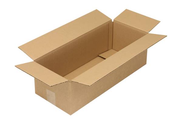 Wellpapp-Faltkarton, 1-wellig, 500x200x150mm (L x B x H), Qualität 1.30C, braun