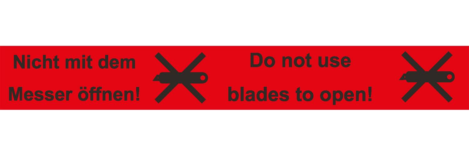 Warn-Klebebänder, Messersymbol, Breite 50 mm x Länge 66 m-0