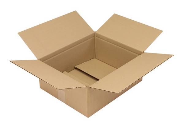 Wellpapp-Faltkarton 1-wellig, 400 x 330 x 160 mm, Qualität 1.30 C, braun
