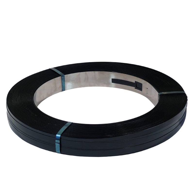 Stahlband, gebläut - 19 mm breit x 0,5 mm Stärke, in Packenwicklung