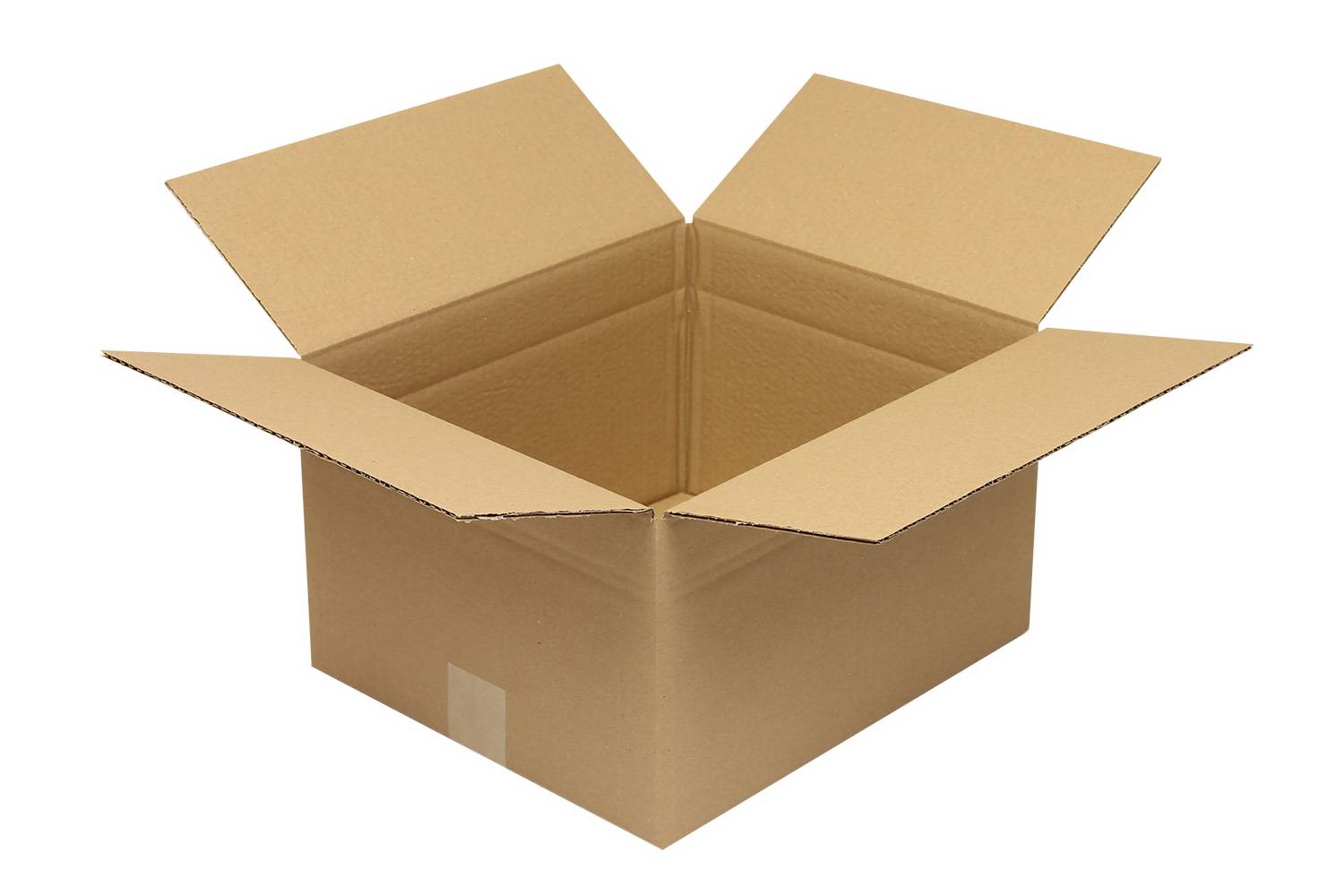 Wellpapp-Faltkarton 1-wellig, Innenmaß 350 x 300 x 200 mm,Qual. 1.20 B,braun-0