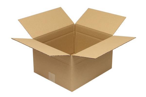 Wellpapp-Faltkarton 1-wellig, Innenmaß 350 x 300 x 200 mm,Qual. 1.20 B,braun