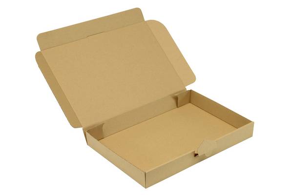 Klappschachtel 1-wellig, 338 x 230 x 42 mm, Maxi Briefbox, braun, DIN C4