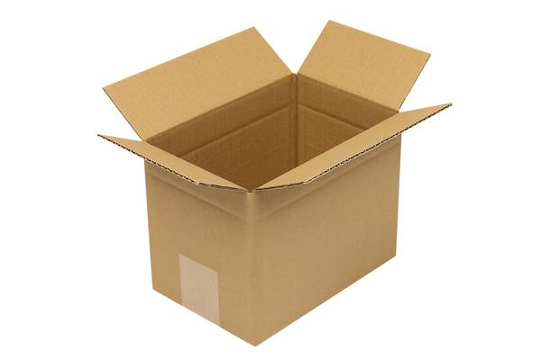 Faltkarton 1-wellig Höhenrillung Maße200x130x150mm Qualität1.10 B braun TRANSPAK