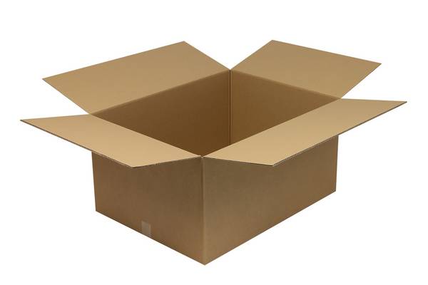 Wellpapp-Faltkarton 2-wellig, 800 x 600 x 400 mm, Qualität 2.50, braun