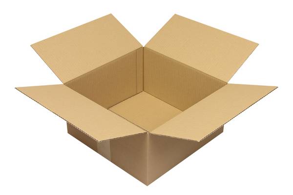 Wellpapp-Faltkarton 1-wellig, 300 x 300 x 150 mm, Qual. 1.2B, braun