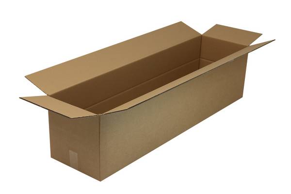 Langer Faltkarton 2-wellig, 1200x300x300 mm, Qual. 2.3BC, braun