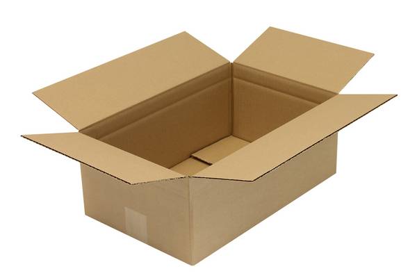 Wellpapp-Faltkarton 1-wellig, 400 x 250 x 150 mm, Qualität 1.30 C, braun