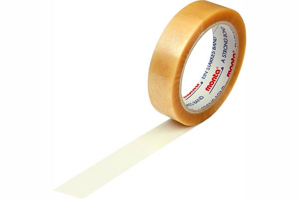 Klebeband monta 220 Breite 25mm Länge 66m S.54µ PVC transparent leise TRANSPAK