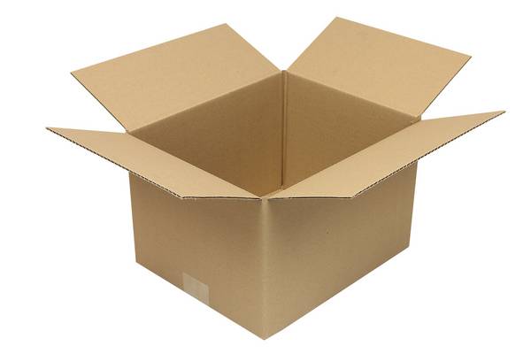 Wellpapp-Faltkarton 1-wellig, 300 x 250 x 200 mm, Qual. 1.20 B, braun