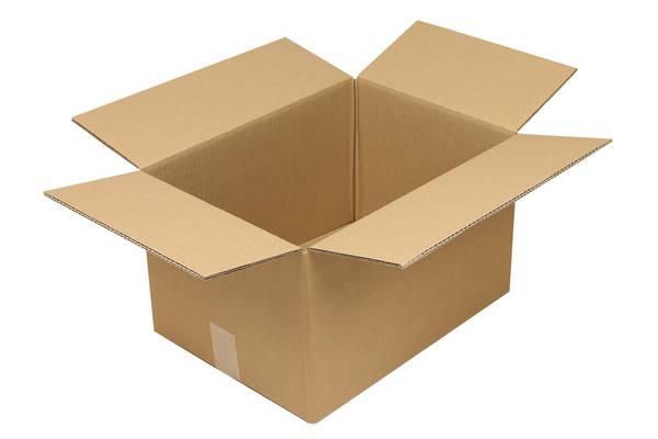Wellpapp-Faltkarton 2-wellig, 430 x 310 x 250 mm, Qual. 2.30 BC, braun