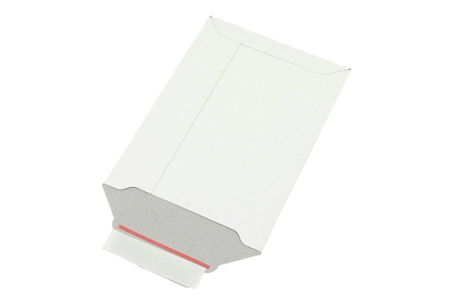 Versandtasche Maße 175x250mm A5 Gewicht 500g/qm Vollpappe weiß SK TRANSPAK-0