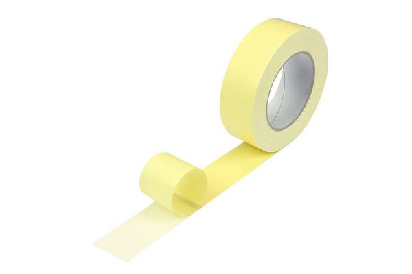 Doppelseitiges Klebeband, 38 mm breit x 25 lfm, aus Baumwollzellgewebe