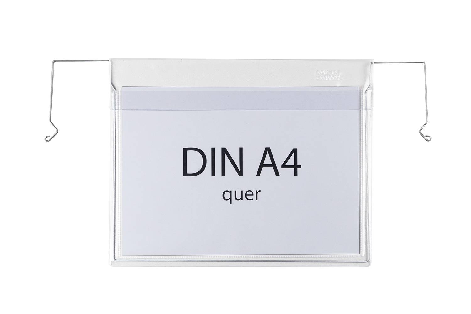 Drahtbügeltasche, A4 quer mit Klappe, 230 x 302 mm-0