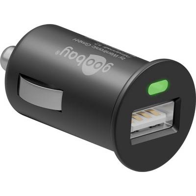 Goobay 44176 Kfz USB Adapter Zigarettenanzünder / Auto Ladegerät 5W / USB-A Ladeadapter / Mini Ladestecker 5V / Schwarz-2