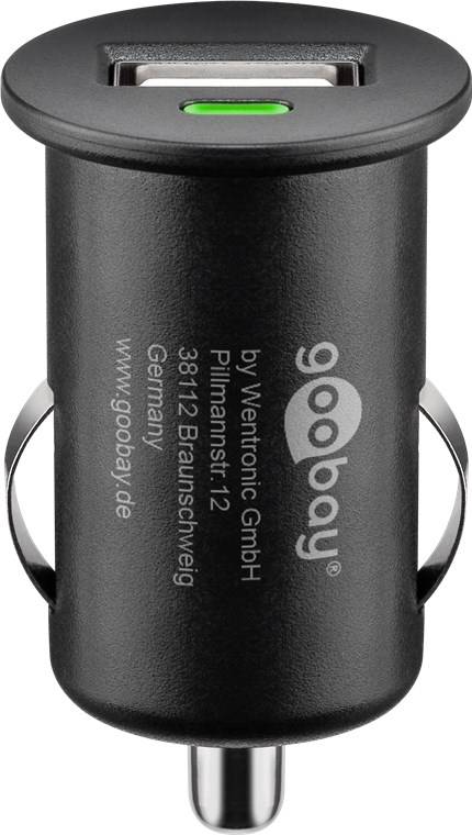 Goobay 44176 Kfz USB Adapter Zigarettenanzünder / Auto Ladegerät 5W / USB-A Ladeadapter / Mini Ladestecker 5V / Schwarz-3