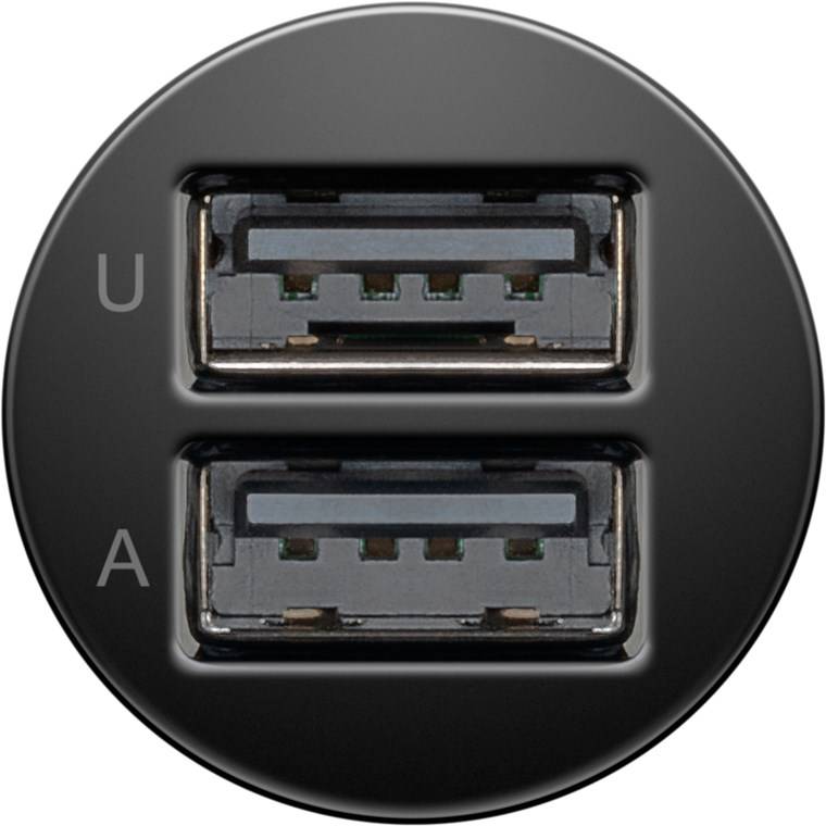 Goobay 58820 Dual Kfz Adapter Zigarettenanzünder / USB-C Ladekabel 1m / Auto Ladegerät 12W / USB-A Ladeset / Schwarz-4