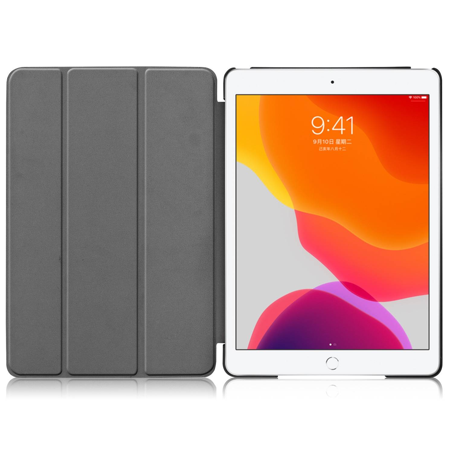 Schutzhülle für Apple iPad 10.2 Zoll 2019/2020/2021 Slim Case Etui mit Standfunktion und Auto Sleep/Wake Funktion-4
