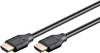 Goobay 61637 Ultra High Speed HDMI Kabel Ethernet / UHD 8K @ 60Hz eARC CCS HDMI Anschlusskabel Monitorkabel Schwarz 0,5m