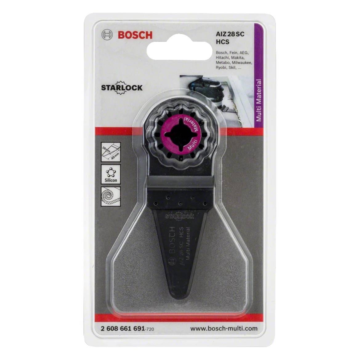 Bosch HCS AIZ 28 SC Universal Fugenschneider Starlock 28 x 40 mm 5 Stk. ( 2608661909 ) für Silikon-2