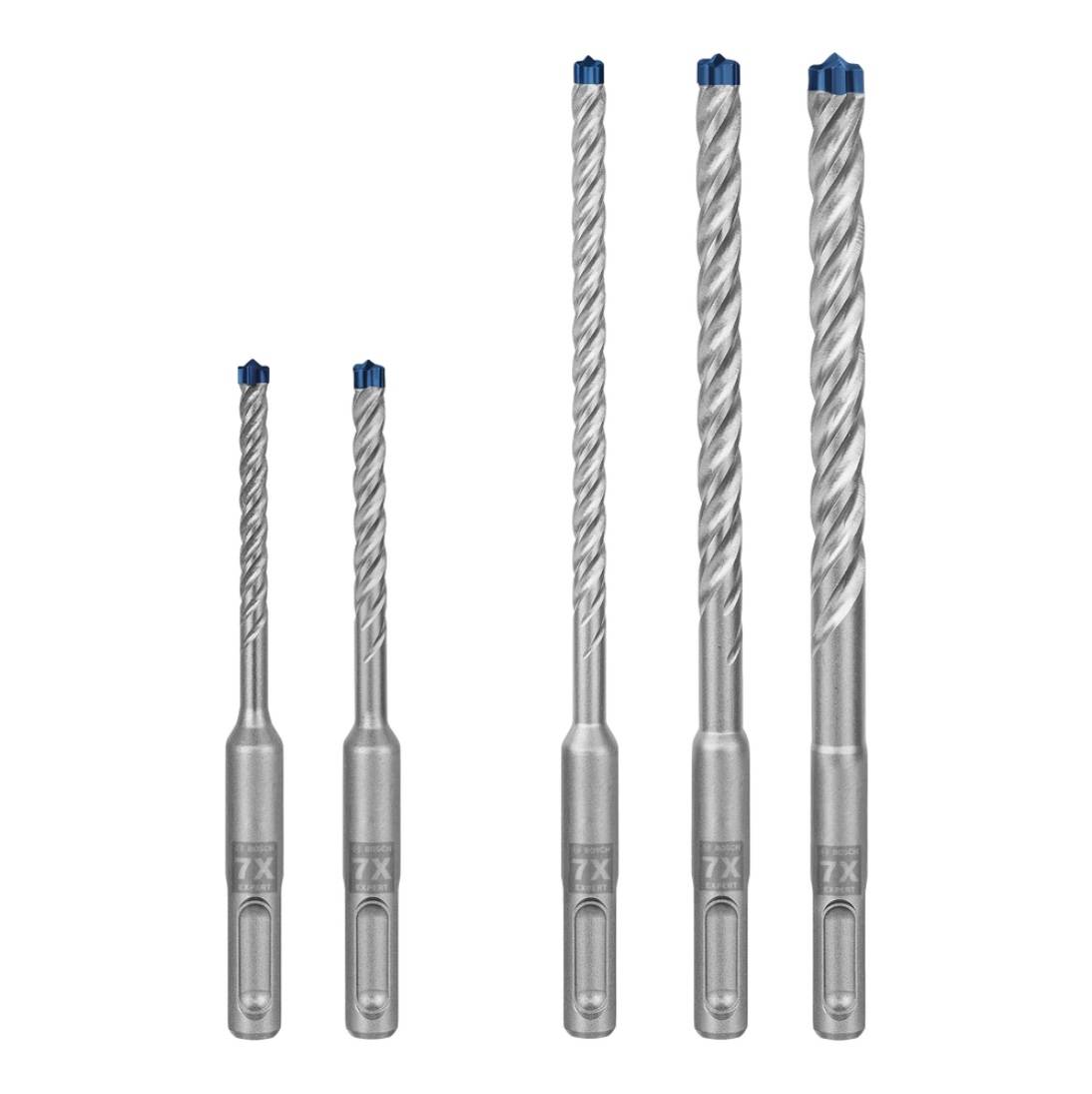 Bosch EXPERT SDS Plus-7X Hammerbohrer Set 5 - 10 mm 5 tlg. ( 2608900197 ) für Beton / Stein - Nachfolger von 2608576199-3