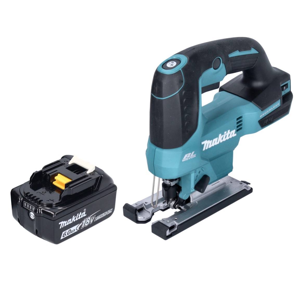 Makita DJV 184 G1 Akku Pendelhub Stichsäge 18 V Brushless + 1x Akku 6,0 Ah - ohne Ladegerät-1