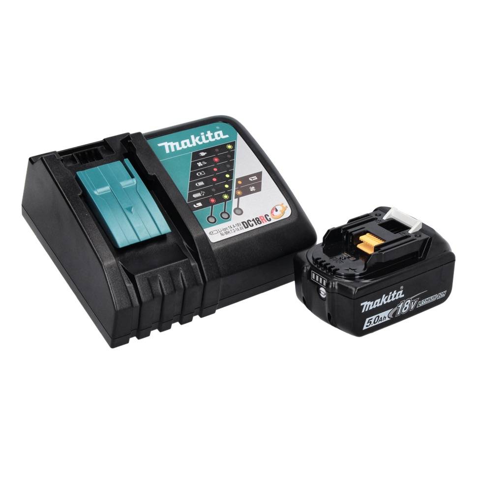 Makita DTM 52 RT1 Akku Multifunktionswerkzeug 18 V Starlock Max Brushless + 1x Akku 5,0 Ah + Ladegerät-2