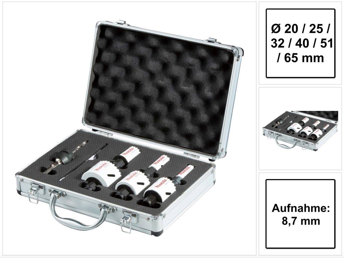 Makita EZYCHANGE-BIM-Set Elektriker 7tlg. 20 - 65 mm - E-12326-0