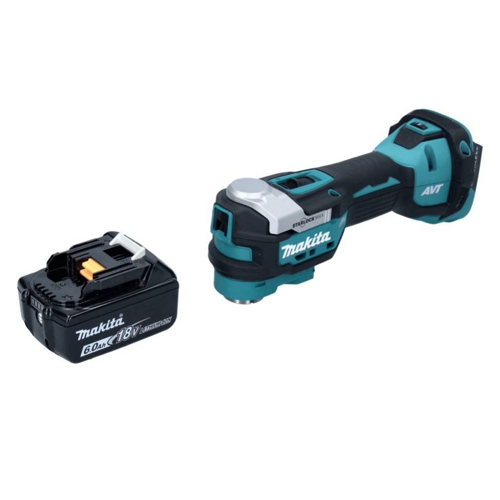 Makita DTM 52 G1 Akku Multifunktionswerkzeug 18 V Starlock Max Brushless + 1x Akku 6,0 Ah - ohne Ladegerät-1