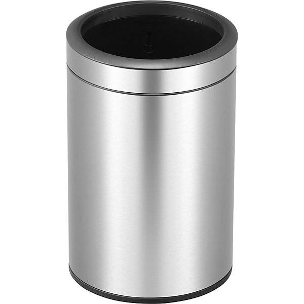Papierkorb Edelstahl Volumen 12 l BxHxT 255 x 400 x 255 mm mit Innenbehälter. Vepa Bins Groothandel B.V.