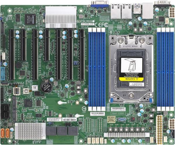 SUPERMICRO H12SSL-CT - Motherboard - ATX - Socket SP3 - USB 3.0 - 2 x 10 Gigabit LAN-1