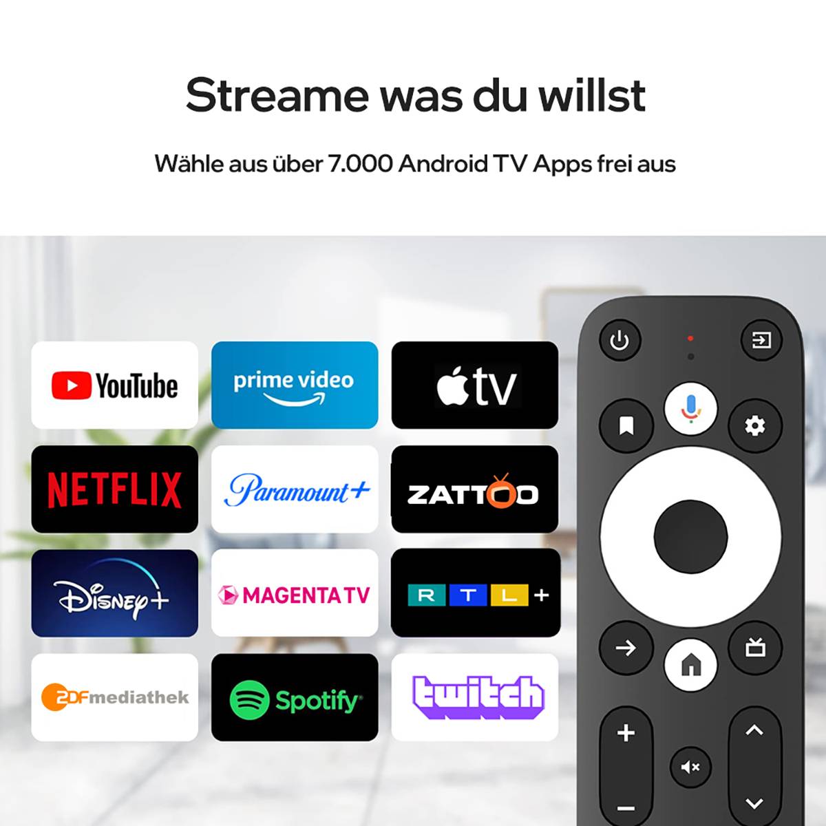 Android TV Stick GD1 4K (Ultra-HD) HDR Streaming HDMI | Chromecast | Netflix | Prime Video | Disney+-2