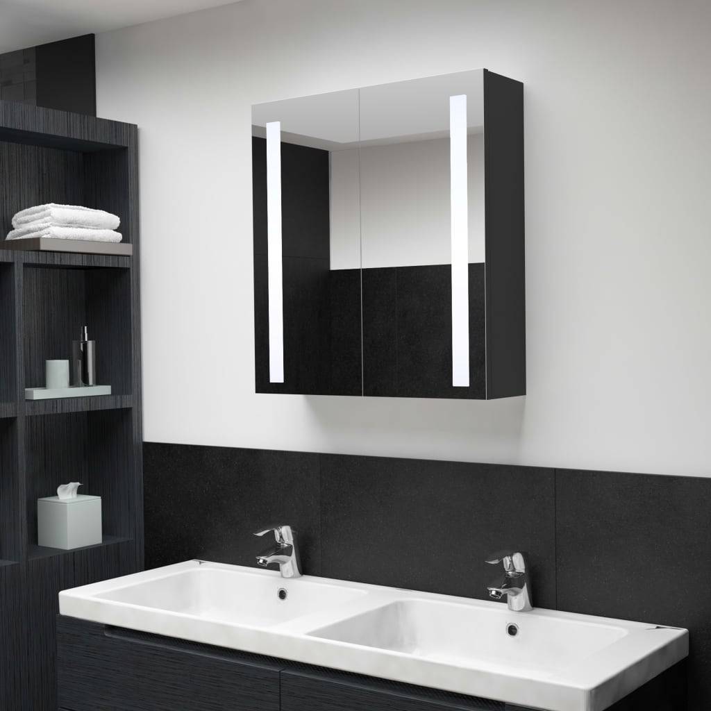 vidaXL LED-Spiegelschrank fürs Bad 62x14x60 cm-1