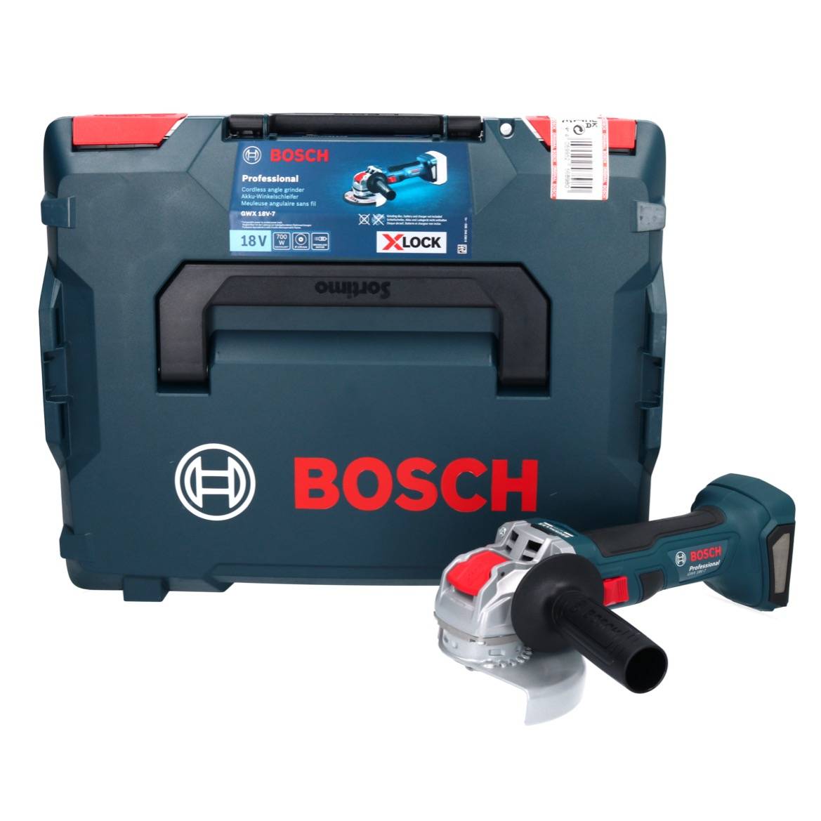 Bosch Professional GWX 18V-7 06019H9102 Akku-Winkelschleifer 125 mm bürstenlos, ohne Akku, ohne Ladegerät, inkl. Koffer -1