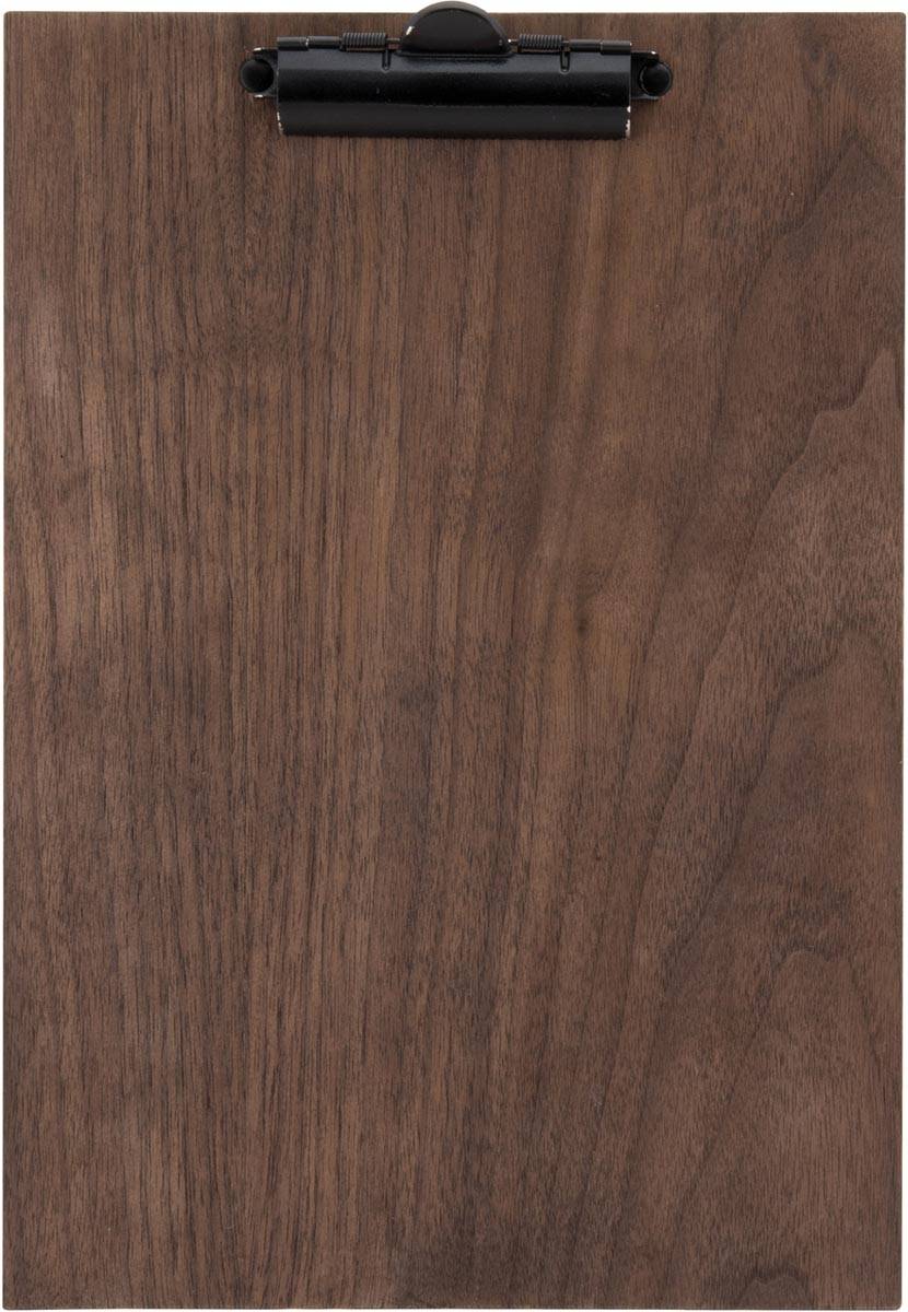 Securit Speisekarten-Klemmbrett WALNUT, A4, aus Walnussholz (70020391)-0