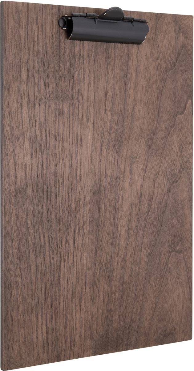 Securit Speisekarten-Klemmbrett WALNUT, A4, aus Walnussholz (70020391)-1