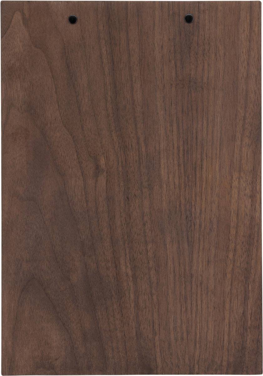 Securit Speisekarten-Klemmbrett WALNUT, A4, aus Walnussholz (70020391)-4