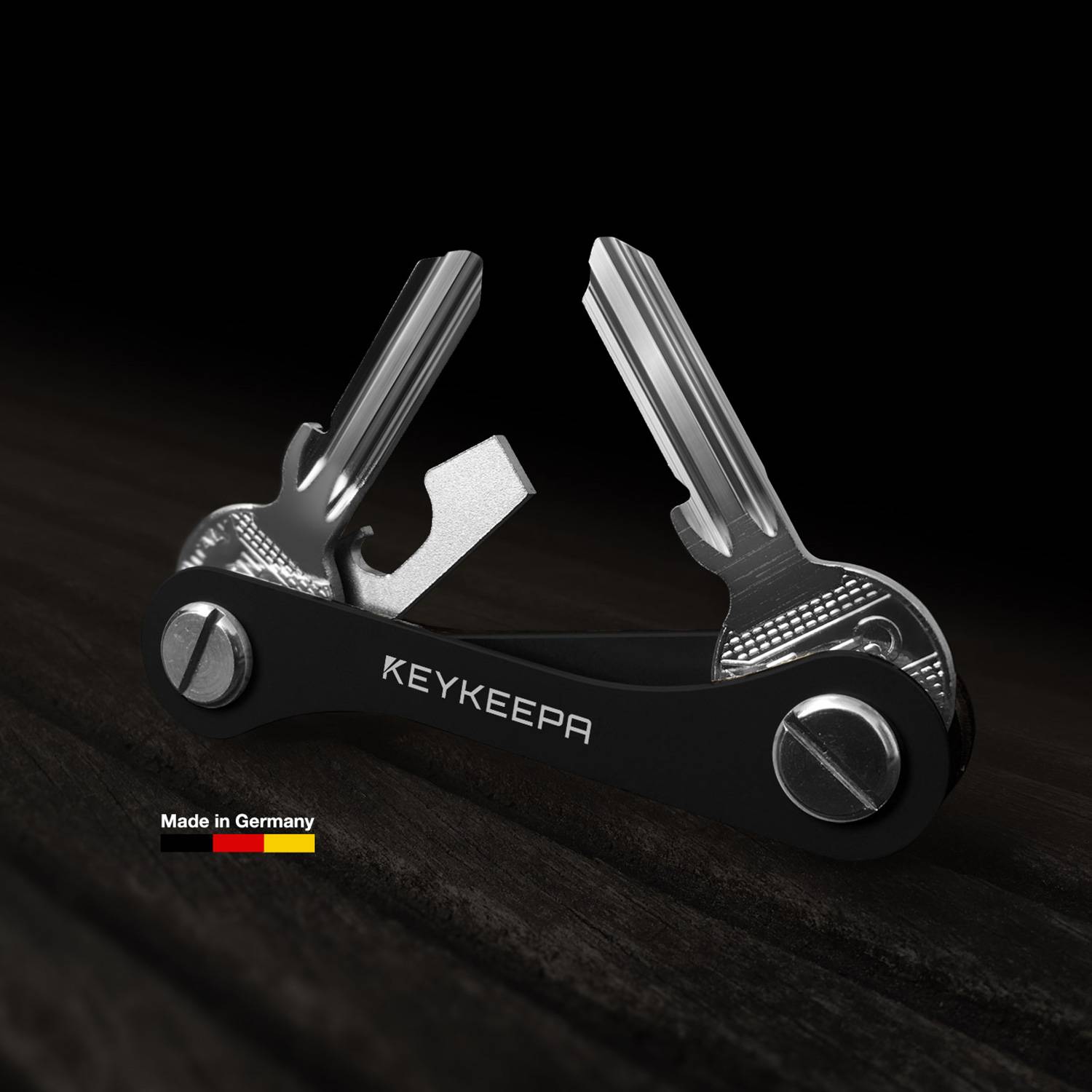 SELVA Keykeepa Aluminium für bis zu 12 Schlüssel, schwarz-4