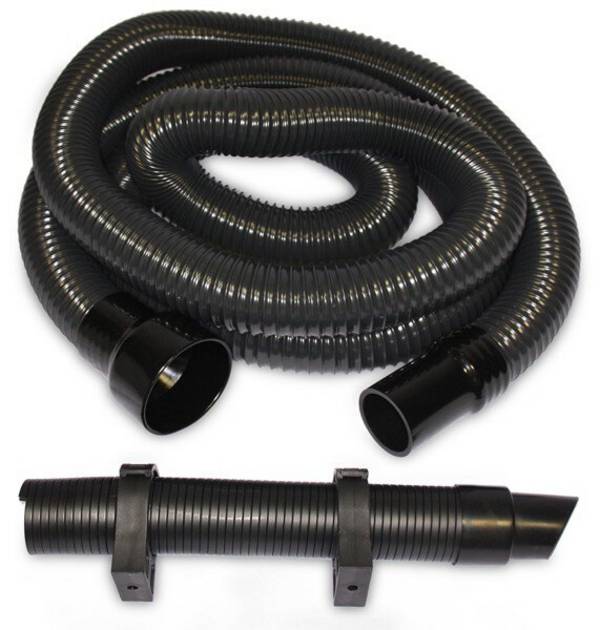 Schlauchset, Ø 50 - Ø 75 mm, mit Düsenanschluss, schwarz, 4 m