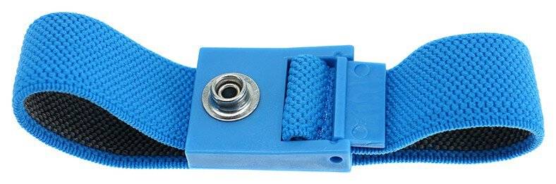 ESD-Armband, 7 mm Druckknopf, hellblau, 220 mm-0