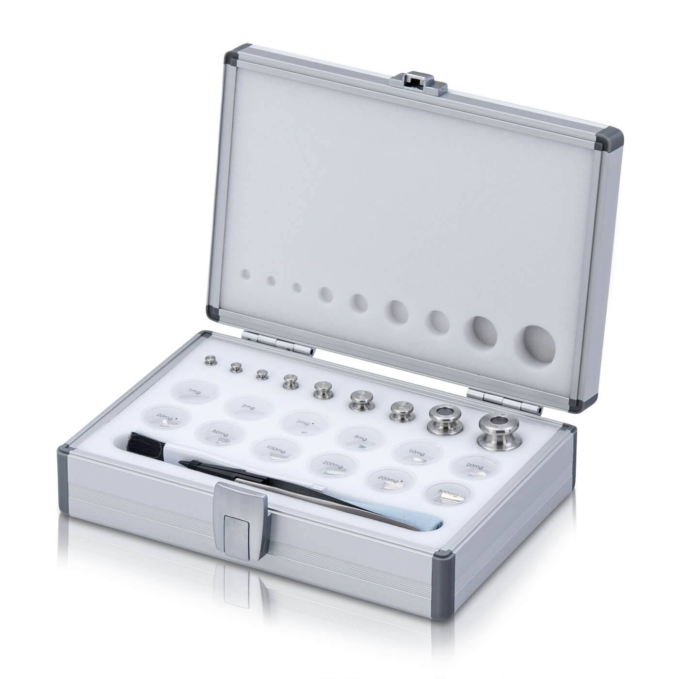 BOSCHE Wägetechnik M1 1 g - 100 g Gewichtssatz im Aluminium-Koffer-0