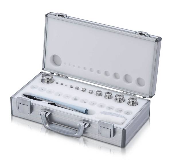 BOSCHE Wägetechnik M1 1 mg - 500 g Gewichtssatz im Aluminium-Koffer
